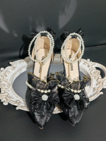 Elegant French Lace Pointed Lolita Shoes Elegant French Lace Pointed Lolita Shoes