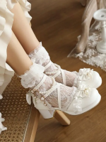 Sweet and Lovely Light Bride Lolita Shoes Sweet and Lovely Light Bride Lolita Shoes