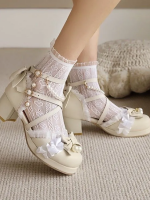 Sweet and Lovely Light Bride Lolita Shoes Sweet and Lovely Light Bride Lolita Shoes