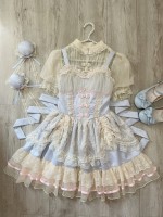 Blue Sweet Ballet Style Lolita Skirt JSK Suspender Dress Blue Sweet Ballet Style Lolita Skirt JSK Suspender Dress