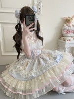 Blue Sweet Ballet Style Lolita Skirt JSK Suspender Dress Blue Sweet Ballet Style Lolita Skirt JSK Suspender Dress