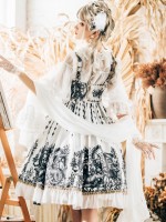Gothic Lolita Dark JSK Suspender Dress Gothic Lolita Dark JSK Suspender Dress