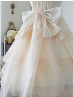 Sweet Lolita Skirt JSK Elegant Puffy Skirt Apricot Lolita Suspender Dress Sweet Lolita Skirt JSK Elegant Puffy Skirt Apricot Lolita Suspender Dress