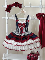 Blue Sweet Lolita Tutu Skirt JSK Suspender Dress Blue Sweet Lolita Tutu Skirt JSK Suspender Dress