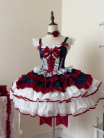 Blue Sweet Lolita Tutu Skirt JSK Suspender Dress Blue Sweet Lolita Tutu Skirt JSK Suspender Dress