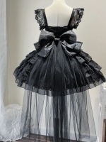 Black Lolita Ballet Style Bride JSK Suspender Dress Black Lolita Ballet Style Bride JSK Suspender Dress
