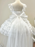 White Lolita Ballet Style Bride JSK Suspender Dress White Lolita Ballet Style Bride JSK Suspender Dress