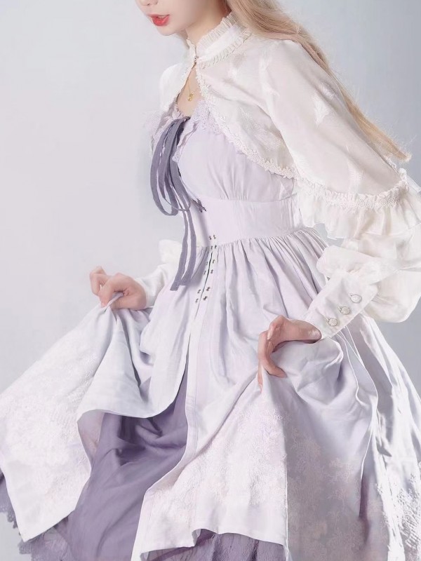 Sweet Retro Outerwear Chiffon Lantern Sleeve Lolita Coat Sweet Retro Outerwear Chiffon Lantern Sleeve Lolita Coat