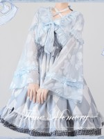 Cute Lolita Chiffon Lantern Sleeve Bow Cardigan Jacket Cute Lolita Chiffon Lantern Sleeve Bow Cardigan Jacket