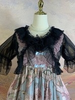 Sweet Doll Collar Lace Lolita Cardigan Puff Sleeve Jacket Sweet Doll Collar Lace Lolita Cardigan Puff Sleeve Jacket