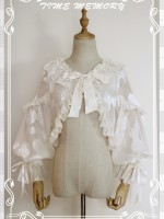 Cute Lolita Chiffon Lantern Sleeve Bow Cardigan Jacket Cute Lolita Chiffon Lantern Sleeve Bow Cardigan Jacket