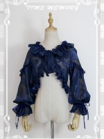 Cute Lolita Chiffon Lantern Sleeve Bow Cardigan Jacket Cute Lolita Chiffon Lantern Sleeve Bow Cardigan Jacket