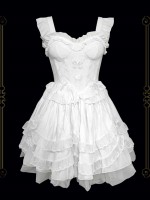 White Sweet Princess Dress Lolita Suit Suspender Dress White Sweet Princess Dress Lolita Suit Suspender Dress