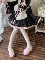 Black Lolita Dress Sweet Maid JSK Suspender Dress Black Lolita Dress Sweet Maid JSK Suspender Dress