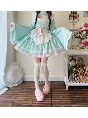 Green Lolita Dress Sweet Maid JSK Suspender Dress