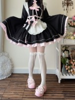 Black Lolita Dress Sweet Maid JSK Suspender Dress Black Lolita Dress Sweet Maid JSK Suspender Dress