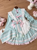 Green Lolita Dress Sweet Maid JSK Suspender Dress Green Lolita Dress Sweet Maid JSK Suspender Dress