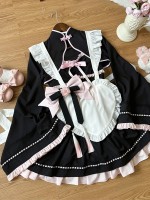 Black Lolita Dress Sweet Maid JSK Suspender Dress Black Lolita Dress Sweet Maid JSK Suspender Dress