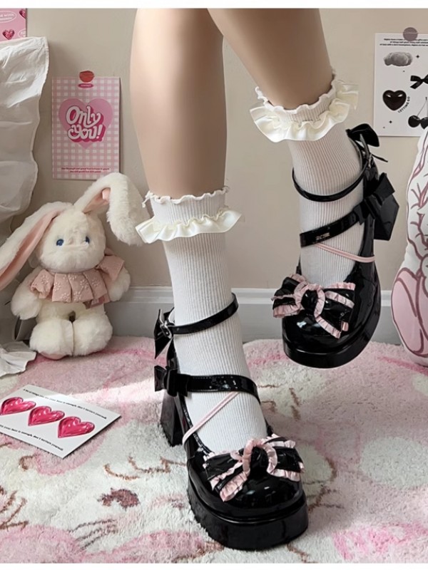 Mid-heel Waterproof Platform Cute Sweet Girl Lolita Shoes Mid-heel Waterproof Platform Cute Sweet Girl Lolita Shoes