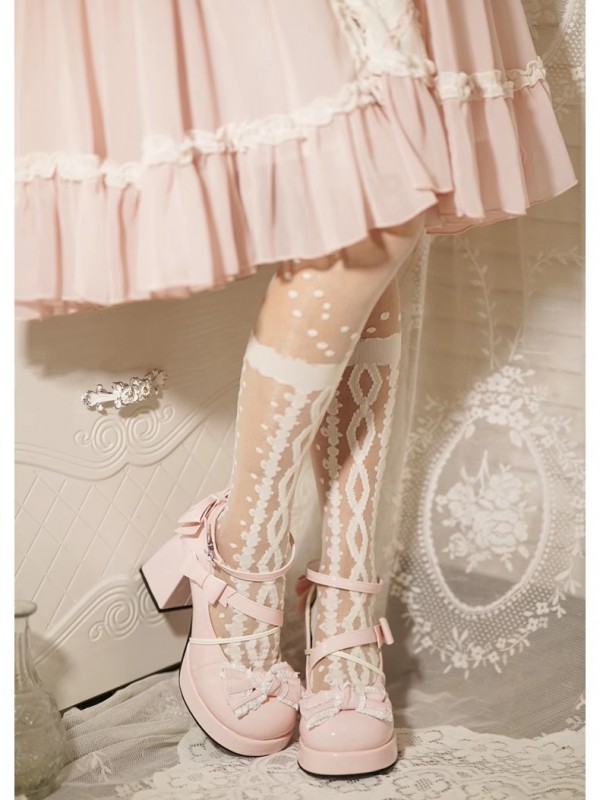 Mid-heel Waterproof Platform Cute Sweet Girl Lolita Shoes Mid-heel Waterproof Platform Cute Sweet Girl Lolita Shoes
