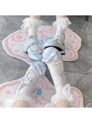 Low Heel Flat Round Toe Cute Sweet Lolita Shoes