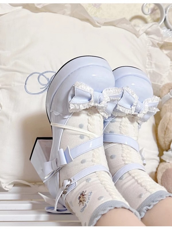 Mid-heel Waterproof Platform Cute Sweet Girl Lolita Shoes Mid-heel Waterproof Platform Cute Sweet Girl Lolita Shoes