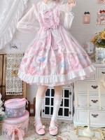 Sweet and Cute Printed Dress JSK Lolita Suspender Skirt Sweet and Cute Printed Dress JSK Lolita Suspender Skirt