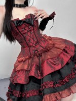 Red Waistcoat Lolita Suit Elegant Dress Lolita Princess Dress Red Waistcoat Lolita Suit Elegant Dress Lolita Princess Dress