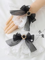Sweet Lace Lolita Snow Yarn Bow Sleeve Bracelet Sweet Lace Lolita Snow Yarn Bow Sleeve Bracelet