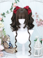 Sweet Lolita Wig Cute Double Ponytail JK Short Hair Wig Sweet Lolita Wig Cute Double Ponytail JK Short Hair Wig