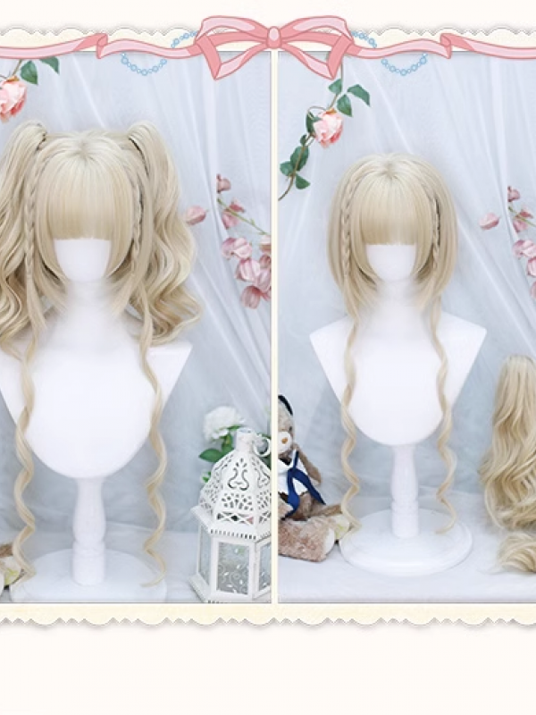 Sweet Lolita Wig Cute Double Ponytail JK Short Hair Wig Sweet Lolita Wig Cute Double Ponytail JK Short Hair Wig