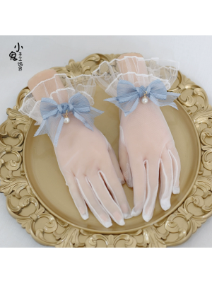 Lolita Lace Bow Retro Elegant Lolita Gloves