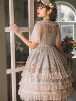 Sweet and Cute Lolita Dress JSK Suspender Skirt Sweet and Cute Lolita Dress JSK Suspender Skirt