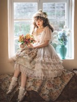 Sweet and Cute Lolita Dress JSK Suspender Skirt Sweet and Cute Lolita Dress JSK Suspender Skirt