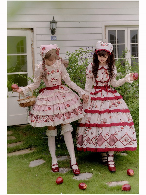 Sweet Heavy Embroidery Print Big Swing Lolita Dress Sweet Heavy Embroidery Print Big Swing Lolita Dress