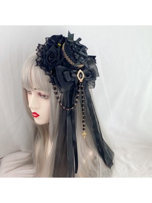 Lolita Gothic Dark Elegant Flat Hat