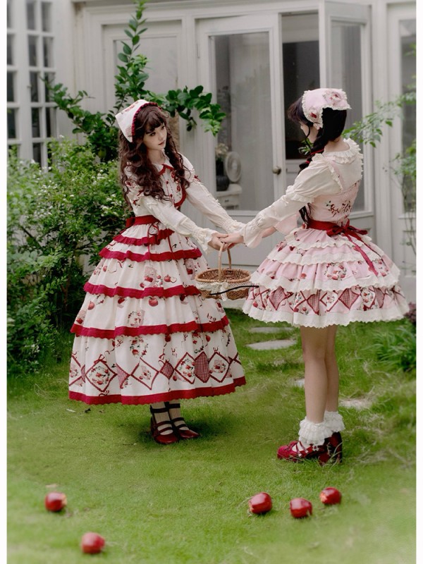 Sweet Heavy Embroidery Print Big Swing Lolita Dress Sweet Heavy Embroidery Print Big Swing Lolita Dress
