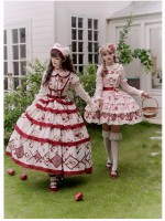 Sweet Heavy Embroidery Print Big Swing Lolita Dress Sweet Heavy Embroidery Print Big Swing Lolita Dress