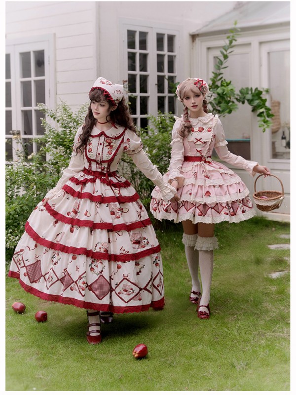 Sweet Heavy Embroidery Print Big Swing Lolita Dress Sweet Heavy Embroidery Print Big Swing Lolita Dress