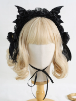 Dark Lolita Gothic Wings Devil Headband Halloween Headdress Dark Lolita Gothic Wings Devil Headband Halloween Headdress