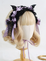 Dark Lolita Gothic Wings Devil Headband Halloween Headdress Dark Lolita Gothic Wings Devil Headband Halloween Headdress