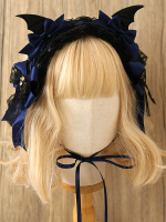 Dark Lolita Gothic Wings Devil Headband Halloween Headdress Dark Lolita Gothic Wings Devil Headband Halloween Headdress