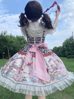 Black Sweet Lolita Dress Dessert Doll JSK Suspender Dress Black Sweet Lolita Dress Dessert Doll JSK Suspender Dress