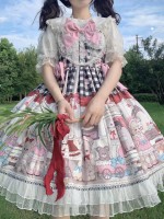 Black Sweet Lolita Dress Dessert Doll JSK Suspender Dress Black Sweet Lolita Dress Dessert Doll JSK Suspender Dress