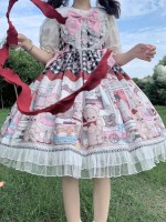 Black Sweet Lolita Dress Dessert Doll JSK Suspender Dress Black Sweet Lolita Dress Dessert Doll JSK Suspender Dress