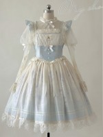 Blue Sweet Lolita JSK Gradient Ballet Style Suspender Skirt Blue Sweet Lolita JSK Gradient Ballet Style Suspender Skirt