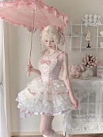 Elegant Sweet Ballet Style Princess Dress JSK Lolita Suspender Dress Elegant Sweet Ballet Style Princess Dress JSK Lolita Suspender Dress