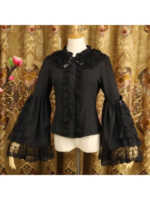 Vintage Lace Lolita Hime Sleeve Blouse