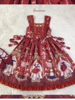 Sugar Plum Fairy Wine Red Vintage JSK Lolita Sleeveless Dress Sugar Plum Fairy Wine Red Vintage JSK Lolita Sleeveless Dress