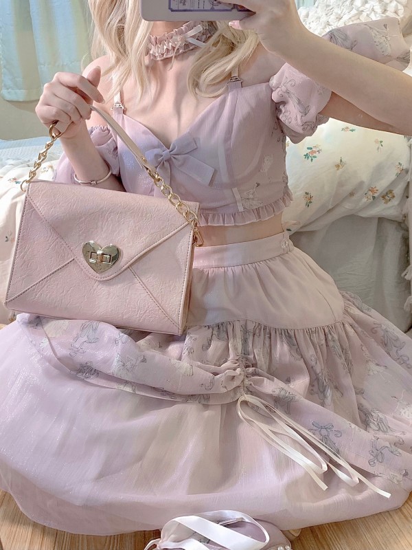 Envelope Bag Vintage French Girl Elegant Lolita Handbag Envelope Bag Vintage French Girl Elegant Lolita Handbag